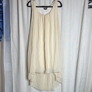 Premise Cream High Low Dress